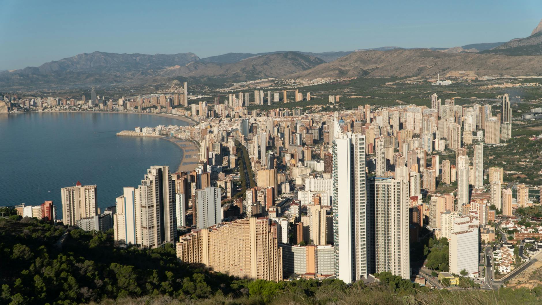 multirstory building built near sea in modern coastal city