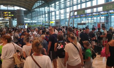 Alicante Airport Crowds