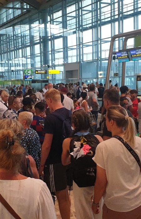Alicante Airport Crowds