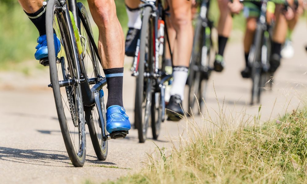 cyclist in a bycicle race