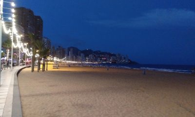 Benidorm Levante Beach Night