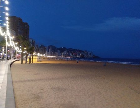 Benidorm Levante Beach Night