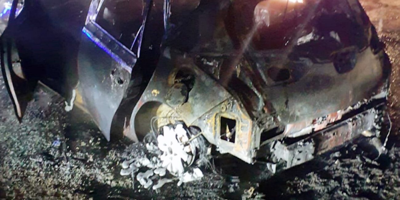 Guardia Burnt Stolen Car