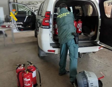 Guardia Civil Stolen Fire Extinqishers