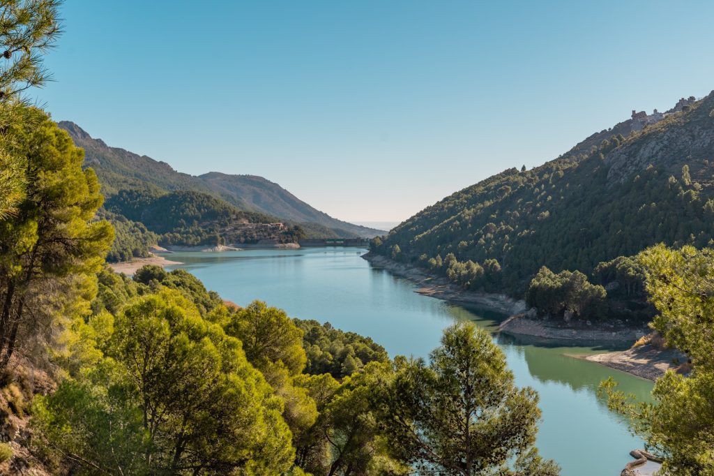 Beautiful Guadalest reservoir in Alicante, Spain