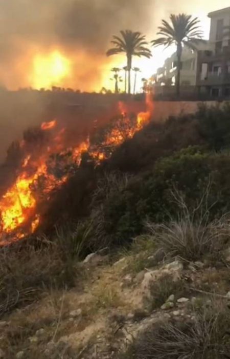 Las Rambles Fire orihuela costa