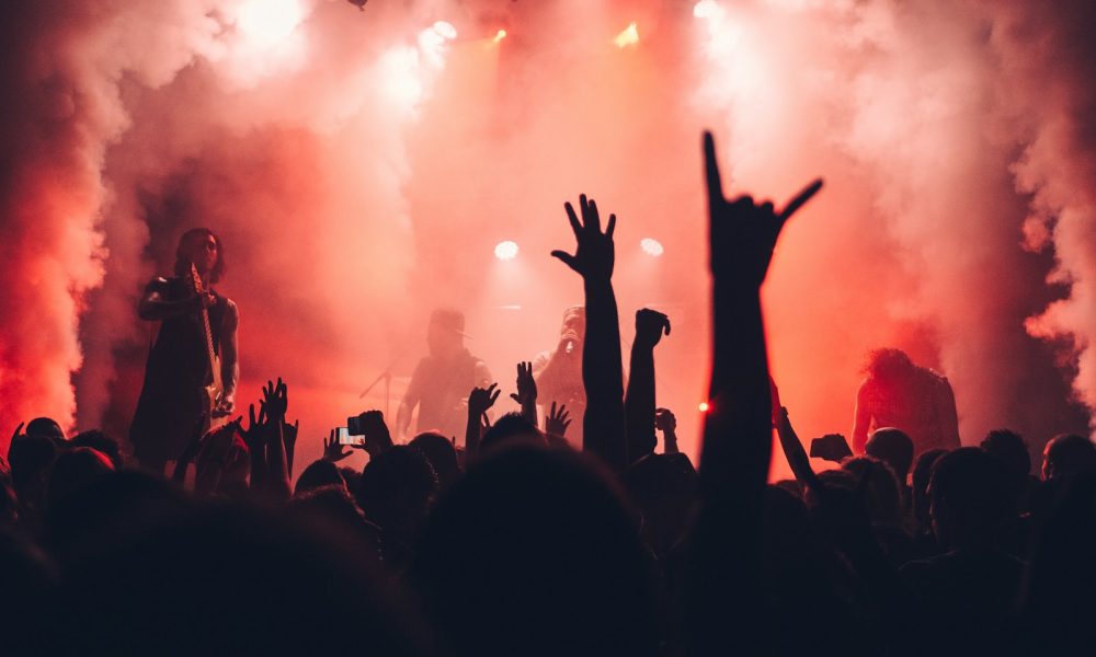 rock band on stage