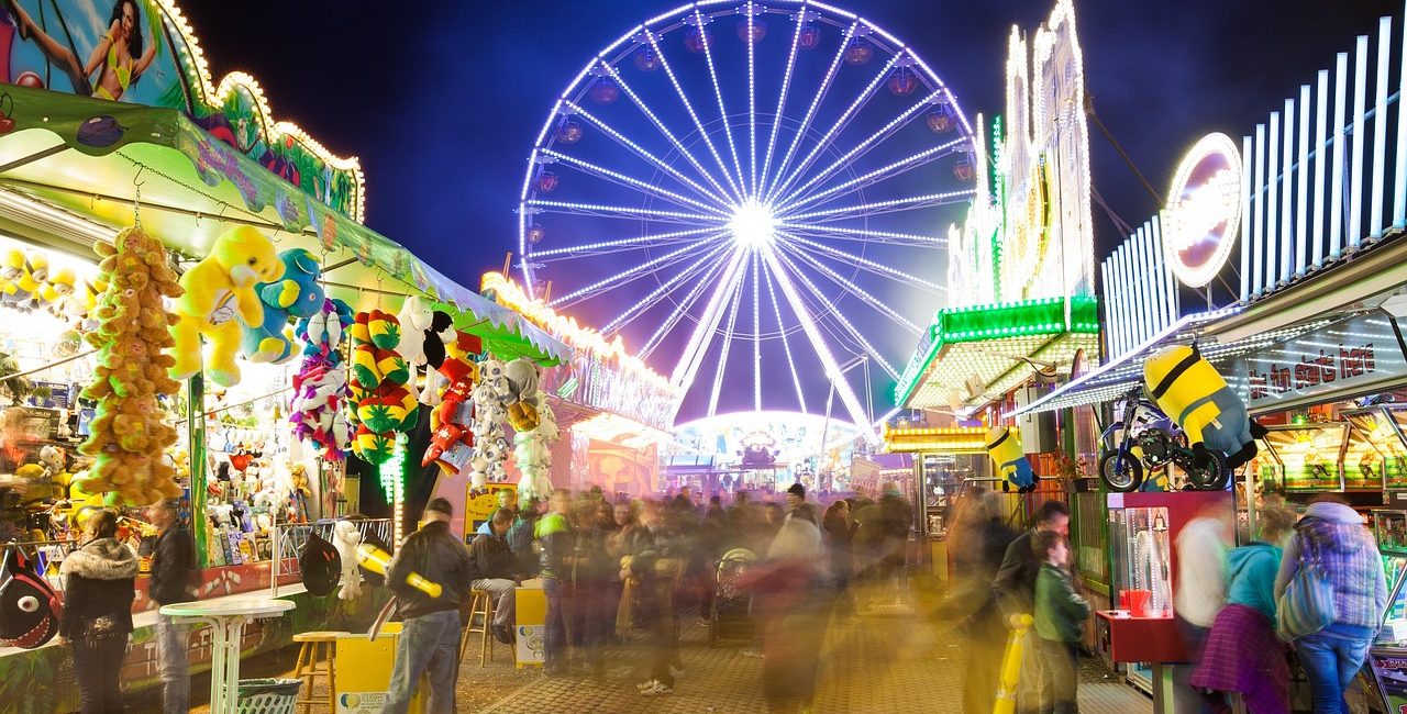 ferris wheel, fair, ride, folk festival, prater, night, fairground, happy, multicoloured, entertainment, hype, pleasure, colorful, people, fair, prater, prater, fairground, fairground, fairground, fairground, fairground
