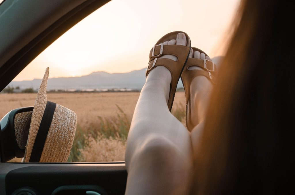 nature, adventure, travel, drive, outdoors, exploration, field, rural, cornfield, feet, summer, car wallpapers, car