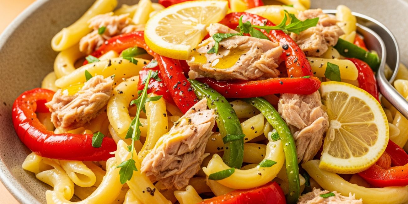 Pasta salad with Tuna & Roasted Peppers