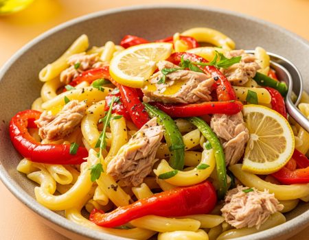 Pasta salad with Tuna & Roasted Peppers