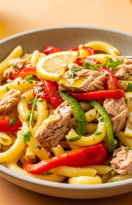 Pasta salad with Tuna & Roasted Peppers