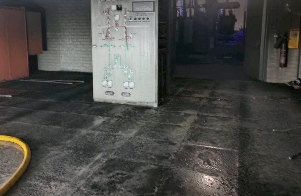 Fire at an electrical substation in Guardamar del Segura