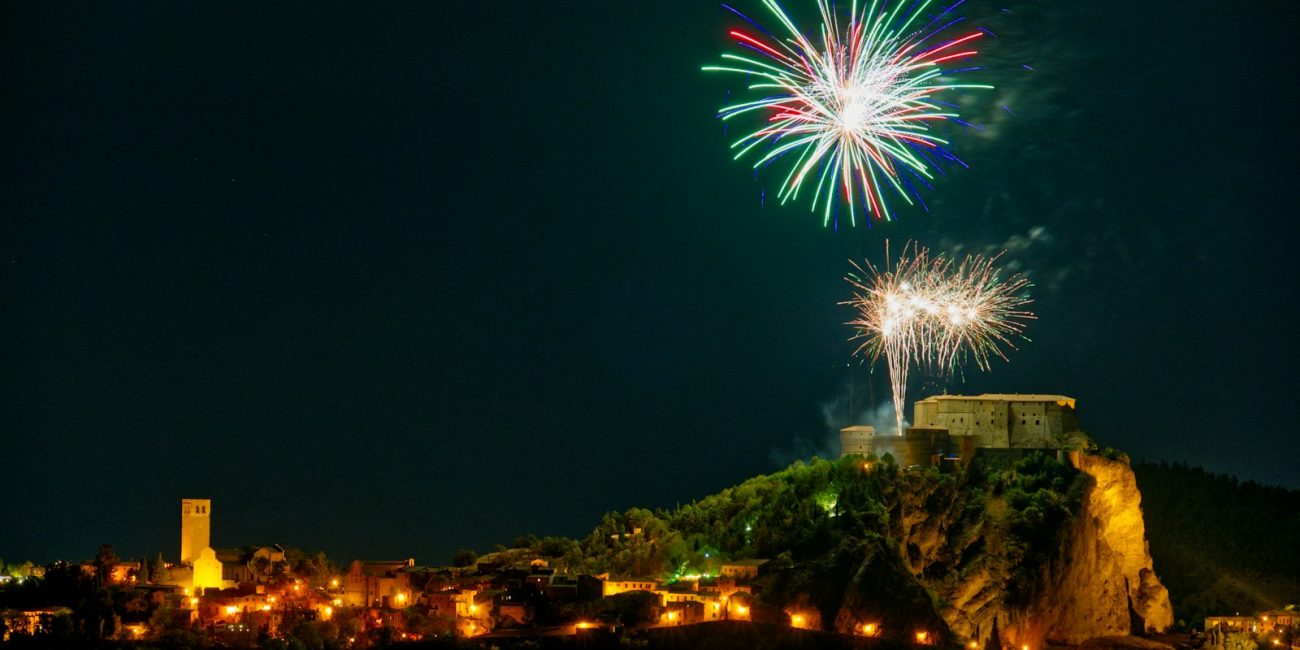 fireworks display during night time
