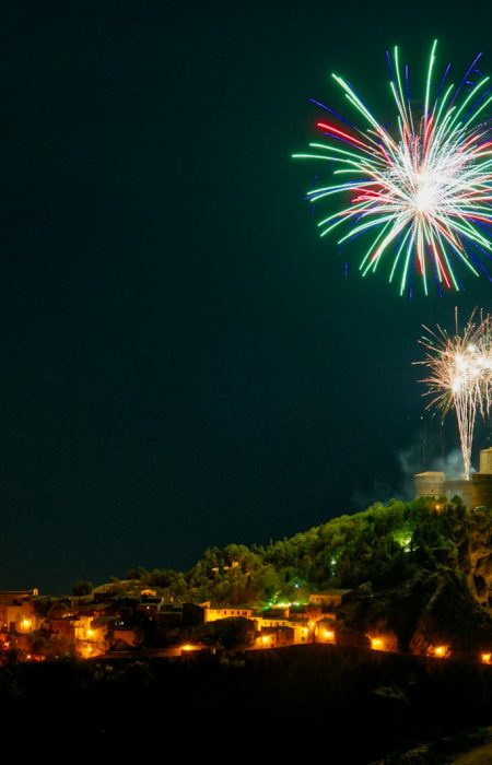 fireworks display during night time