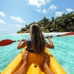 woman on kayak