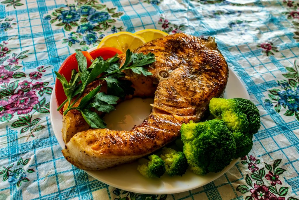 a plate of food