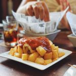 fried food with sauce