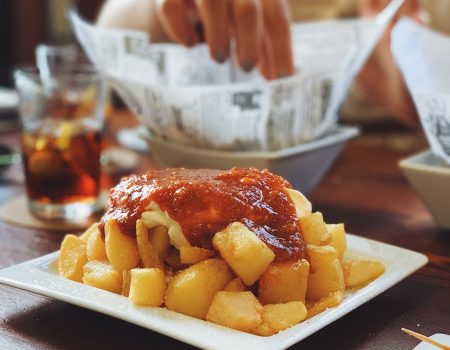 fried food with sauce