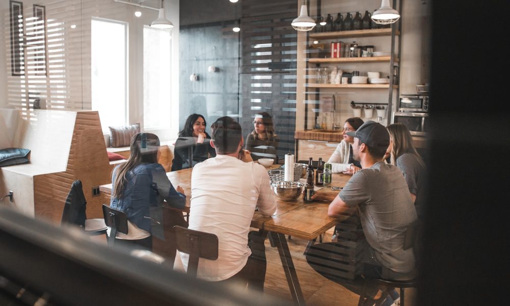 people sitting on chair