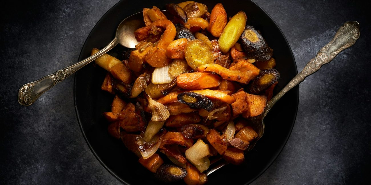 cooked food on black frying pan