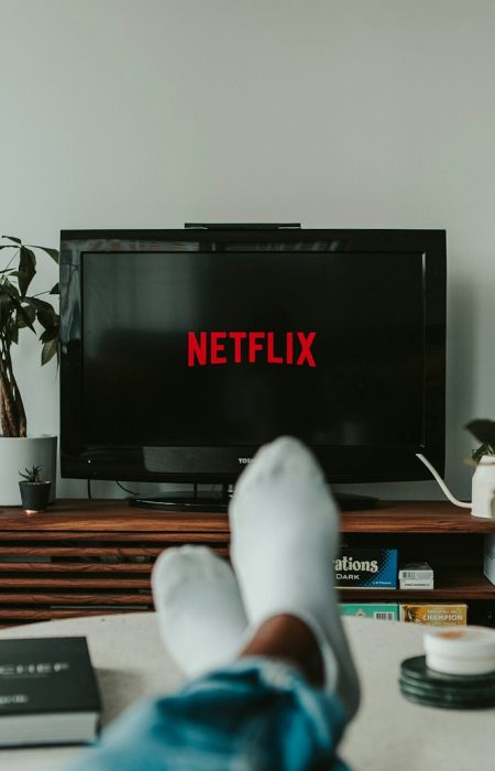 black flat screen tv turned on displaying 11