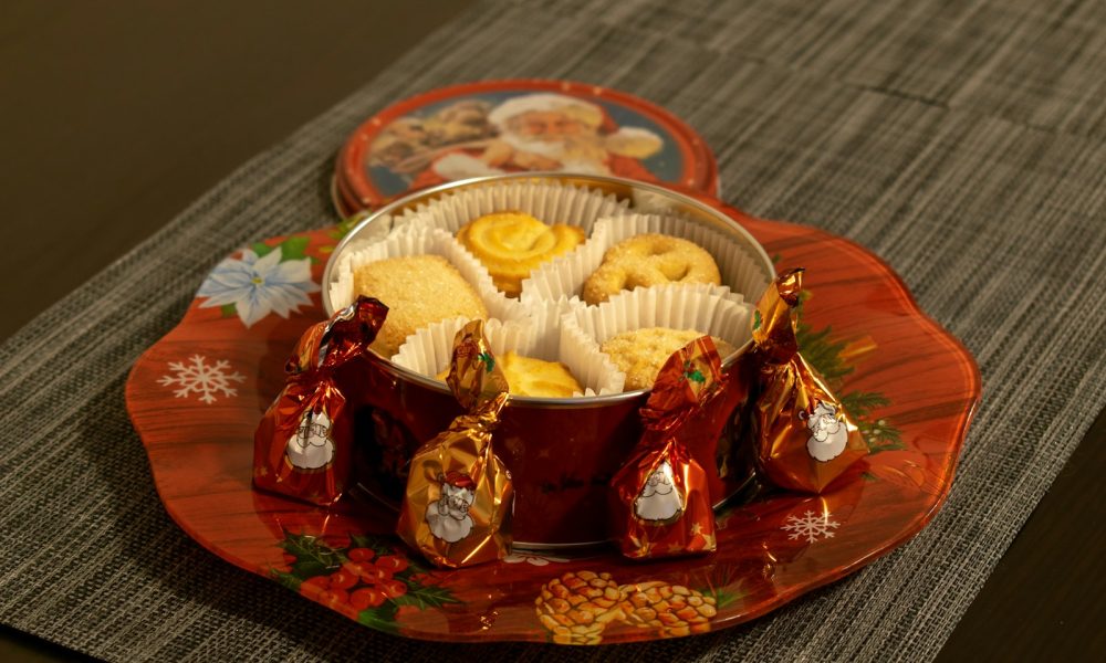 red and white ceramic cup on red and white ceramic round plate