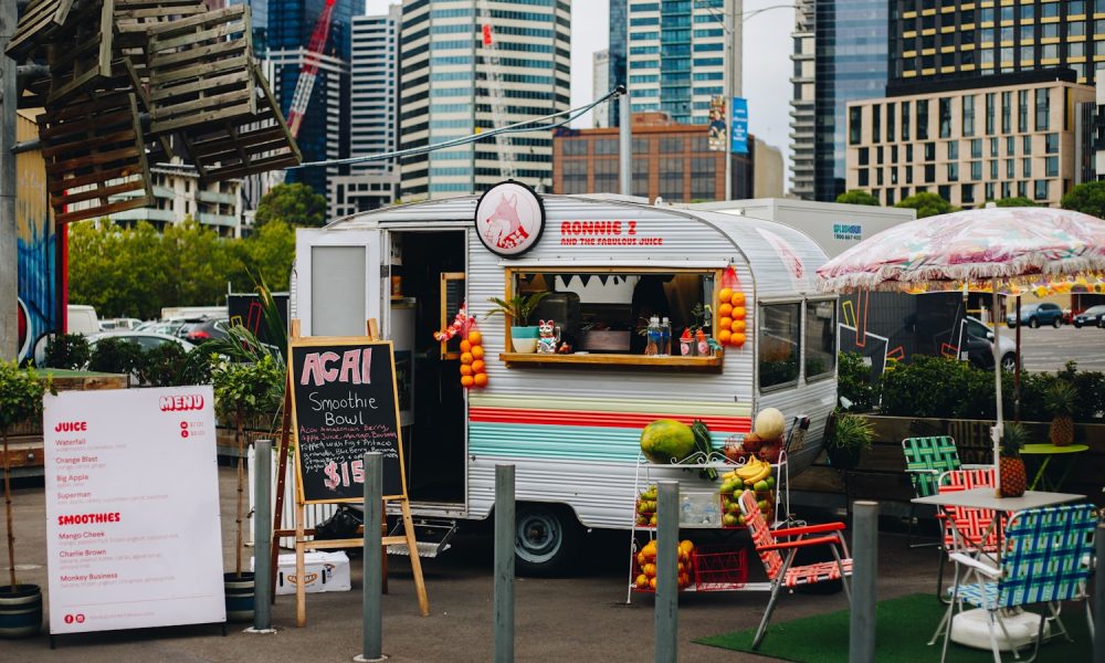 white food trailer