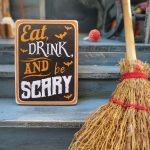 Spooky Spectacles and Sunshine on the Costa Blanca This Halloween Weekend! Eat Drink and be scary signage