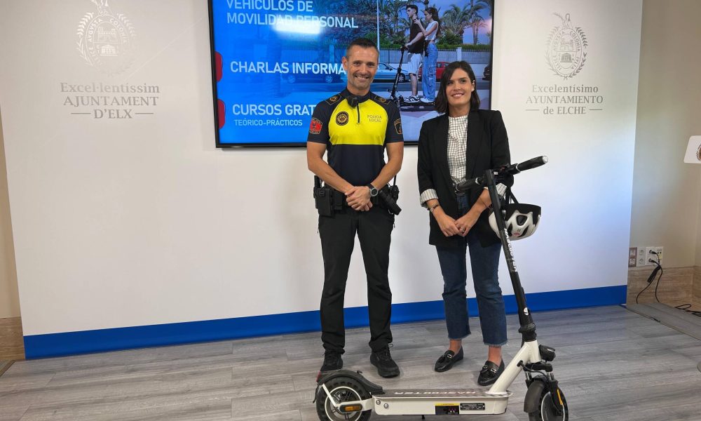 Elche Police: e-scooters cannot exceed 25 km/h