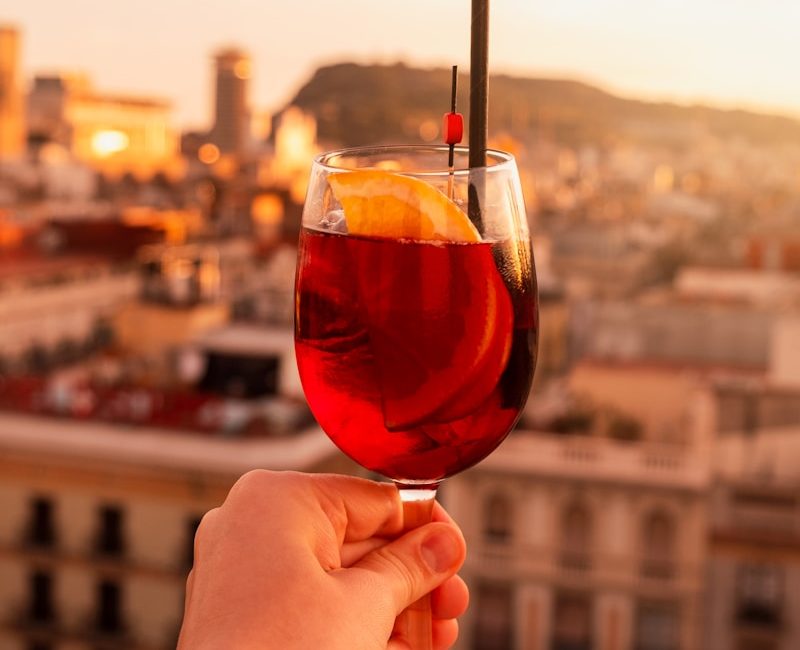 a person holding a wine glass