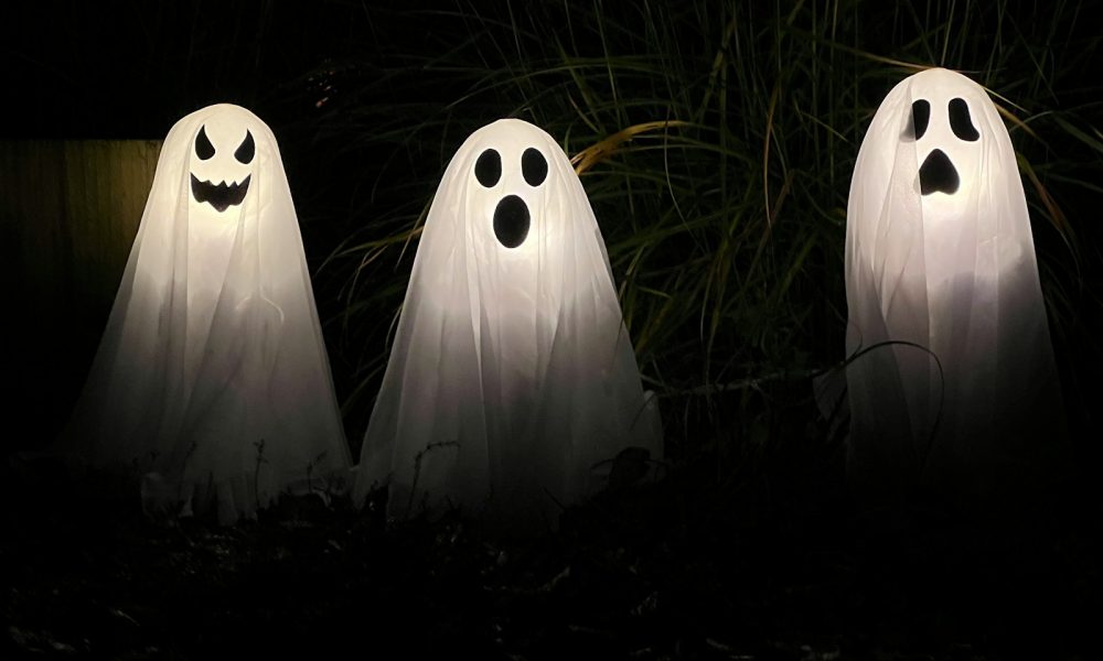 Habaneras Ghost Busters Experience three ghost statues in the dark with their faces glowing