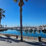 Alicante port harbour promanade