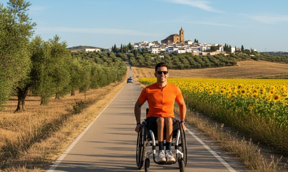 wheelchair user cycle path