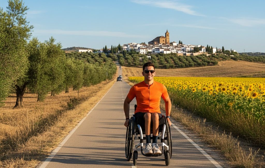 wheelchair user cycle path