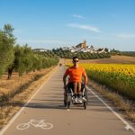 wheelchair user cycle path
