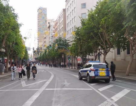 Alicante street closed pedestrians