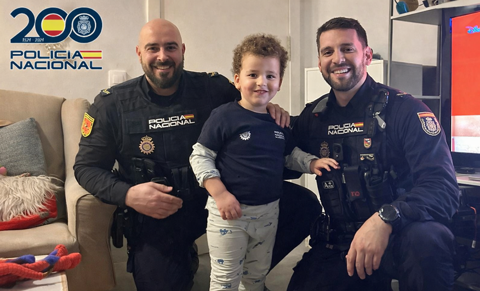 National Police save 3 year old boy
